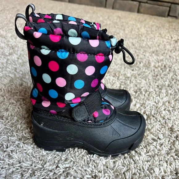 Polka Dot Winter Boots - Picture 2 of 4